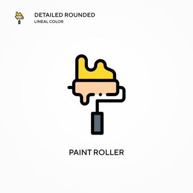 Boya silindiri vektör simgesi. Modern vektör illüstrasyon kavramları. Düzenlemesi ve kişiselleştirmesi kolay.