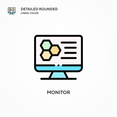 Vektör simgesini izle. Modern vektör illüstrasyon kavramları. Düzenlemesi ve kişiselleştirmesi kolay.