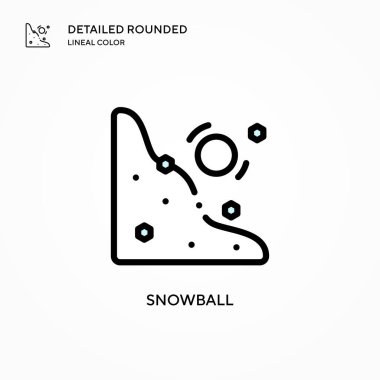 Kartopu vektör simgesi. Modern vektör illüstrasyon kavramları. Düzenlemesi ve kişiselleştirmesi kolay.