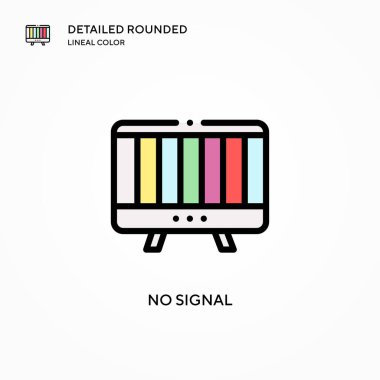Sinyal vektör simgesi yok. Modern vektör illüstrasyon kavramları. Düzenlemesi ve kişiselleştirmesi kolay.