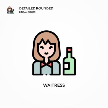 Garson vektör simgesi. Modern vektör illüstrasyon kavramları. Düzenlemesi ve kişiselleştirmesi kolay.