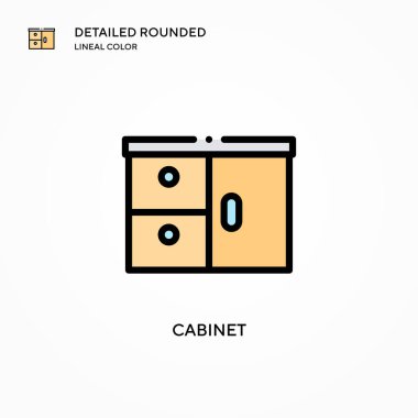 Kabine vektör simgesi. Modern vektör illüstrasyon kavramları. Düzenlemesi ve kişiselleştirmesi kolay.