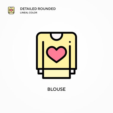 Bluz vektör simgesi. Modern vektör illüstrasyon kavramları. Düzenlemesi ve kişiselleştirmesi kolay.