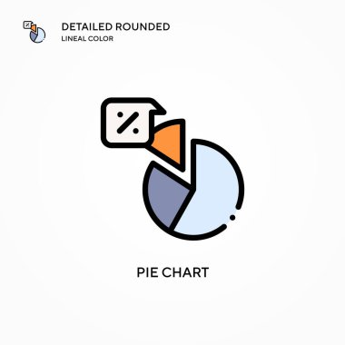 Pasta grafik vektör simgesi. Modern vektör illüstrasyon kavramları. Düzenlemesi ve kişiselleştirmesi kolay.