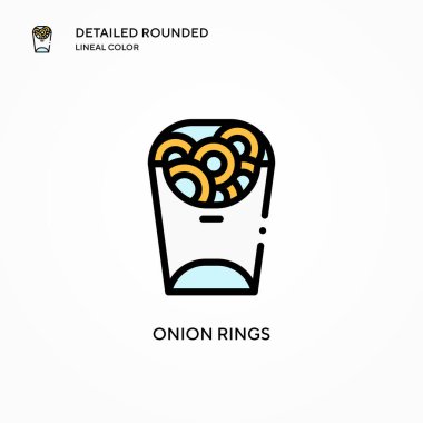 Soğan halkası vektör simgesi. Modern vektör illüstrasyon kavramları. Düzenlemesi ve kişiselleştirmesi kolay.