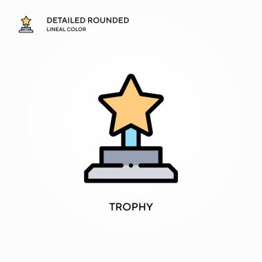 Ödül vektör simgesi. Modern vektör illüstrasyon kavramları. Düzenlemesi ve kişiselleştirmesi kolay.