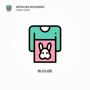 Bluz vektör simgesi. Modern vektör illüstrasyon kavramları. Düzenlemesi ve kişiselleştirmesi kolay.