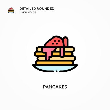 Krep vektör simgesi. Modern vektör illüstrasyon kavramları. Düzenlemesi ve kişiselleştirmesi kolay.