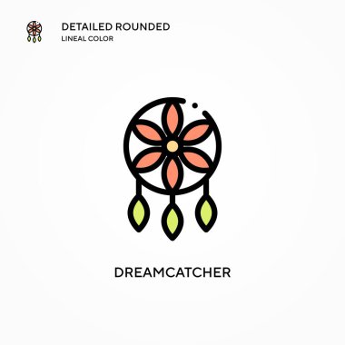 Rüya Avcısı vektör simgesi. Modern vektör illüstrasyon kavramları. Düzenlemesi ve kişiselleştirmesi kolay.