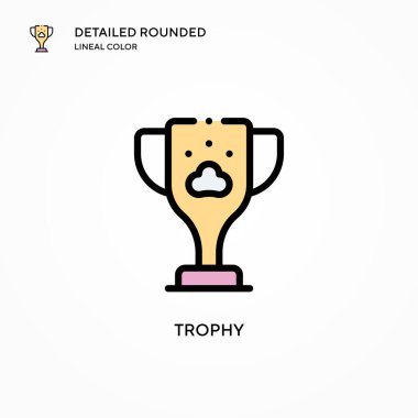Ödül vektör simgesi. Modern vektör illüstrasyon kavramları. Düzenlemesi ve kişiselleştirmesi kolay.