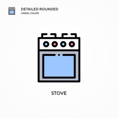 Soba vektör simgesi. Modern vektör illüstrasyon kavramları. Düzenlemesi ve kişiselleştirmesi kolay.