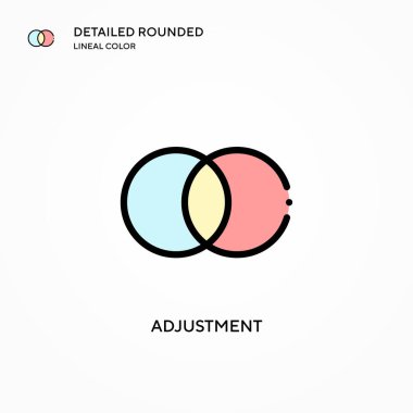 Ayarlama vektör simgesi. Modern vektör illüstrasyon kavramları. Düzenlemesi ve kişiselleştirmesi kolay.