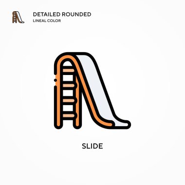 Kaydırma vektör simgesi. Modern vektör illüstrasyon kavramları. Düzenlemesi ve kişiselleştirmesi kolay.