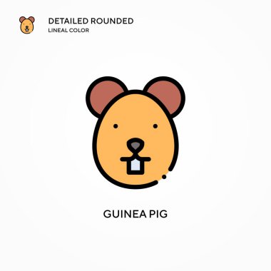 Kobay vektör ikonu. Modern vektör illüstrasyon kavramları. Düzenlemesi ve kişiselleştirmesi kolay.