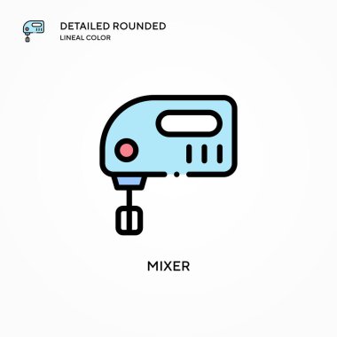 Karıştırıcı vektör simgesi. Modern vektör illüstrasyon kavramları. Düzenlemesi ve kişiselleştirmesi kolay.