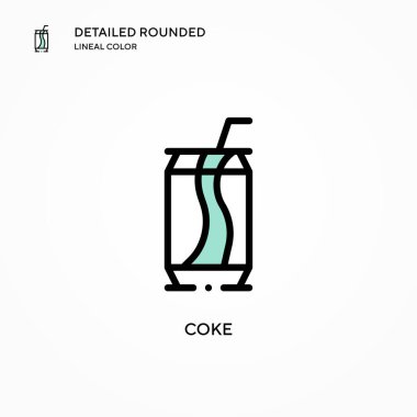 Kola vektör simgesi. Modern vektör illüstrasyon kavramları. Düzenlemesi ve kişiselleştirmesi kolay.