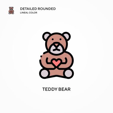 Ayı vektör ikonu. Modern vektör illüstrasyon kavramları. Düzenlemesi ve kişiselleştirmesi kolay.