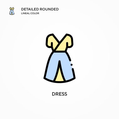 Vektör simgesini giyin. Modern vektör illüstrasyon kavramları. Düzenlemesi ve kişiselleştirmesi kolay.