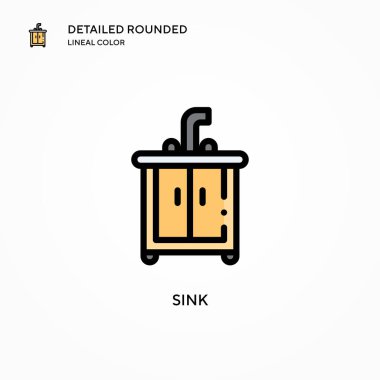 Batırma vektör simgesi. Modern vektör illüstrasyon kavramları. Düzenlemesi ve kişiselleştirmesi kolay.