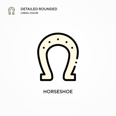 At nalı vektör simgesi. Modern vektör illüstrasyon kavramları. Düzenlemesi ve kişiselleştirmesi kolay.