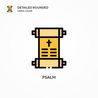 Mezmur vektör simgesi. Modern vektör illüstrasyon kavramları. Düzenlemesi ve kişiselleştirmesi kolay.