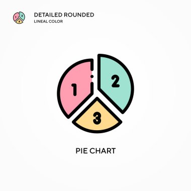 Pasta grafik vektör simgesi. Modern vektör illüstrasyon kavramları. Düzenlemesi ve kişiselleştirmesi kolay.