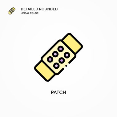 Yama vektör simgesi. Modern vektör illüstrasyon kavramları. Düzenlemesi ve kişiselleştirmesi kolay.