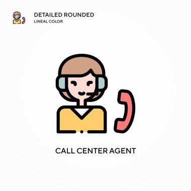 Merkez ajan vektör simgesini ara. Modern vektör illüstrasyon kavramları. Düzenlemesi ve kişiselleştirmesi kolay.