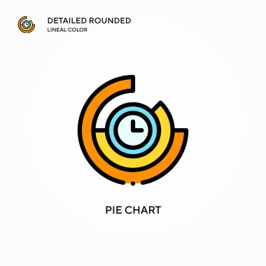 Pasta grafik vektör simgesi. Modern vektör illüstrasyon kavramları. Düzenlemesi ve kişiselleştirmesi kolay.