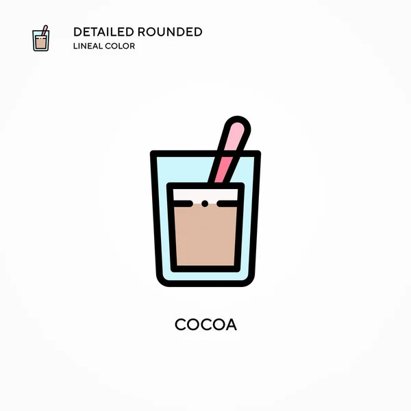 Cocoa Vector Icon 일러스트 편집하고 맞춤화하기가 — 스톡 벡터