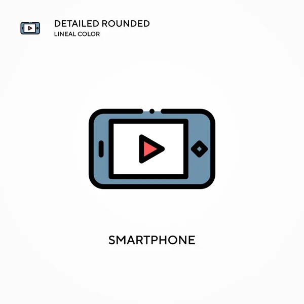 Icona Vettoriale Dello Smartphone Concetti Moderni Illustrazione Vettoriale Facile Modificare — Vettoriale Stock