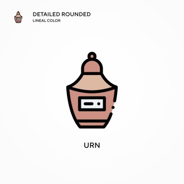 Vazo vektör simgesi. Modern vektör illüstrasyon kavramları. Düzenlemesi ve kişiselleştirmesi kolay.