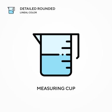 Kap vektör simgesi ölçülüyor. Modern vektör illüstrasyon kavramları. Düzenlemesi ve kişiselleştirmesi kolay.