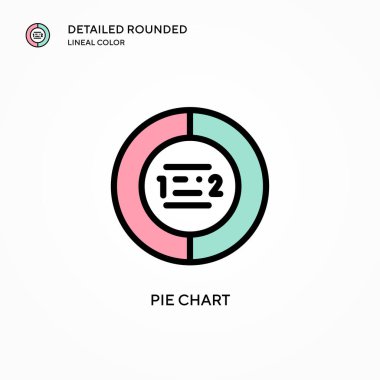Pasta grafik vektör simgesi. Modern vektör illüstrasyon kavramları. Düzenlemesi ve kişiselleştirmesi kolay.