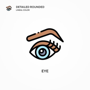 Göz vektör simgesi. Modern vektör illüstrasyon kavramları. Düzenlemesi ve kişiselleştirmesi kolay.