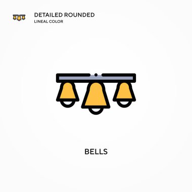 Çan vektör simgesi. Modern vektör illüstrasyon kavramları. Düzenlemesi ve kişiselleştirmesi kolay.