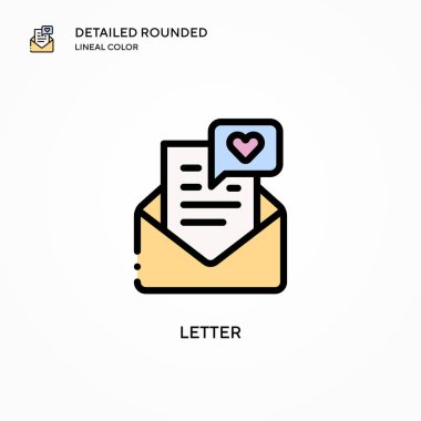 Harf vektör simgesi. Modern vektör illüstrasyon kavramları. Düzenlemesi ve kişiselleştirmesi kolay.