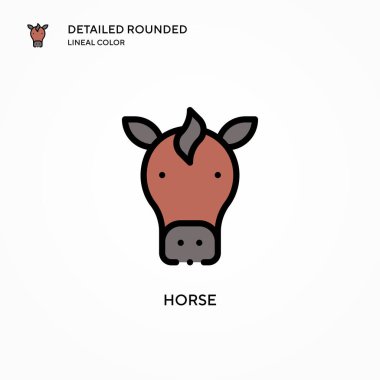 At vektör simgesi. Modern vektör illüstrasyon kavramları. Düzenlemesi ve kişiselleştirmesi kolay.