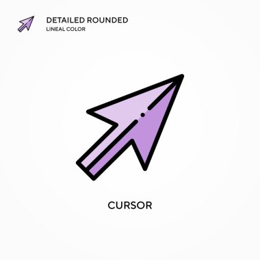 İmleç vektör simgesi. Modern vektör illüstrasyon kavramları. Düzenlemesi ve kişiselleştirmesi kolay.
