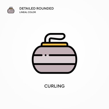 Körling vektör simgesi. Modern vektör illüstrasyon kavramları. Düzenlemesi ve kişiselleştirmesi kolay.