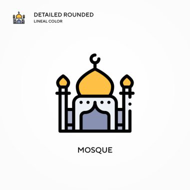 Cami vektör simgesi. Modern vektör illüstrasyon kavramları. Düzenlemesi ve kişiselleştirmesi kolay.