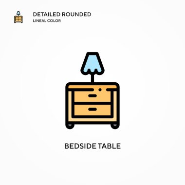 Komodin vektör simgesi. Modern vektör illüstrasyon kavramları. Düzenlemesi ve kişiselleştirmesi kolay.