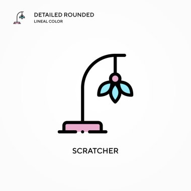 Kazıyıcı vektör simgesi. Modern vektör illüstrasyon kavramları. Düzenlemesi ve kişiselleştirmesi kolay.