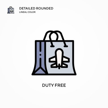 Vergisiz vektör simgesi. Modern vektör illüstrasyon kavramları. Düzenlemesi ve kişiselleştirmesi kolay.