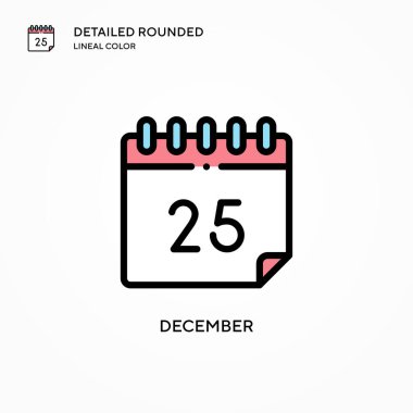 Aralık vektör simgesi. Modern vektör illüstrasyon kavramları. Düzenlemesi ve kişiselleştirmesi kolay.