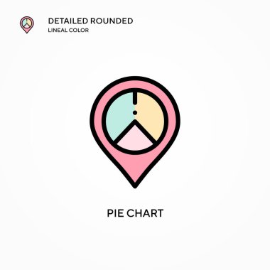 Pasta grafik vektör simgesi. Modern vektör illüstrasyon kavramları. Düzenlemesi ve kişiselleştirmesi kolay.