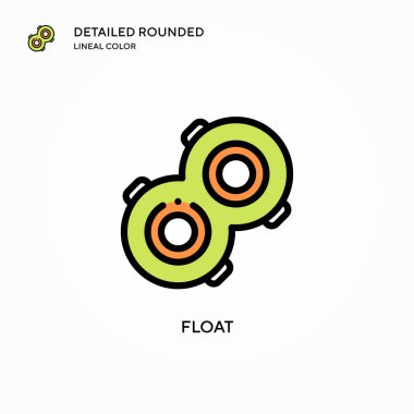 Vektör simgesini yüzdür. Modern vektör illüstrasyon kavramları. Düzenlemesi ve kişiselleştirmesi kolay.