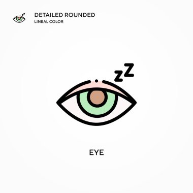 Göz vektör simgesi. Modern vektör illüstrasyon kavramları. Düzenlemesi ve kişiselleştirmesi kolay.
