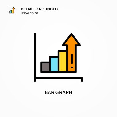 Grafik vektör simgesi. Modern vektör illüstrasyon kavramları. Düzenlemesi ve kişiselleştirmesi kolay.