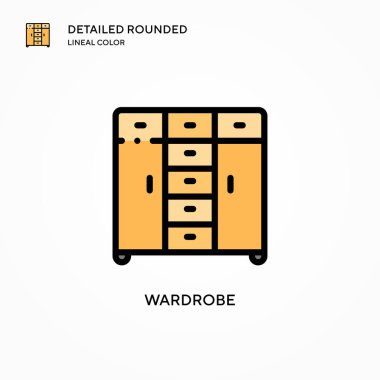 Kostüm vektör simgesi. Modern vektör illüstrasyon kavramları. Düzenlemesi ve kişiselleştirmesi kolay.